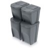 Sortibox Szelektív Hulladékgyűjtő Rendszer Kőszürke 392