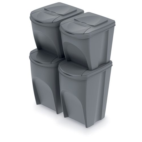 Sortibox Szelektív Hulladékgyűjtő Rendszer Kőszürke 392