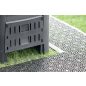 Mosaic Edge 380 Fekete Áttört Mintás Kerti Szegélyléc