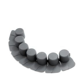 Prosperplast IPAL7 Műanyag Kerti Szegély Szürke 405 cm Hajlítható