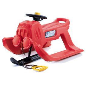 Prosperplast Jepp Control Kormányozható Szánkó Korallpiros Alumínium Talppal