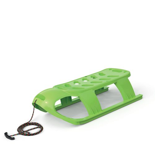 Bezzy 869 Tavaszzöld Műanyag Szánkó Acél Talpakkal