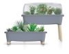 Respana Planter Wood High Set Magaságyás Antracit Fa Lábakkal