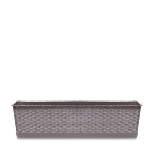 Ratolla Case P Rattan Hatású Virágláda Mokka 39 cm