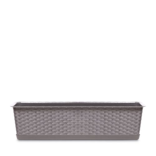 Ratolla Case P Rattan Hatású Balkonláda Mokka 58,7 cm