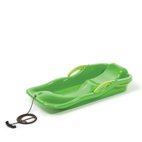 Prosperplast Race Műanyag Szánkó Tavaszzöld Kormányozható