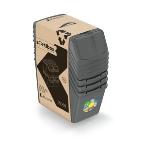 Sortibox Szelektív Hulladékgyűjtő Rendszer Szürke 25L