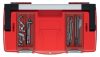 Aptop Plus 50 Professzionális Szerszámosláda Alumínium Fogantyúval - Piros-Fekete