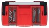 Aptop Plus 50 Professzionális Szerszámosláda Alumínium Fogantyúval - Piros-Fekete