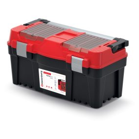   Aptop Plus 55 Professzionális Szerszámosláda Alumínium Fogantyúval Piros-Fekete