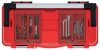 Aptop Plus 55 Professzionális Szerszámosláda Alumínium Fogantyúval Piros-Fekete