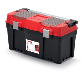   Aptop Plus 60 Professzionális Szerszámosláda Alumínium Fogantyúval - Piros-Fekete