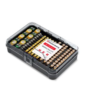 Kistenberg Battery Box 2.0 Elemtároló Rendszerező Fekete