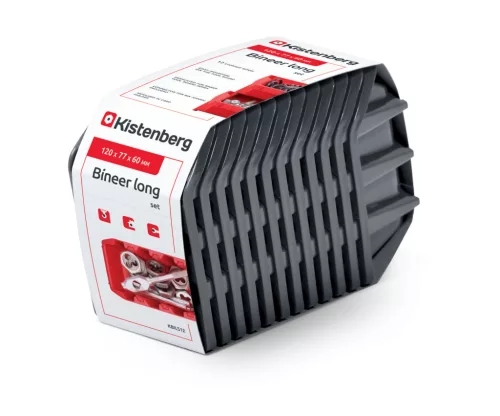 Kistenberg Bineer Long 12 Darabos Műhelyfiók Készlet Fekete