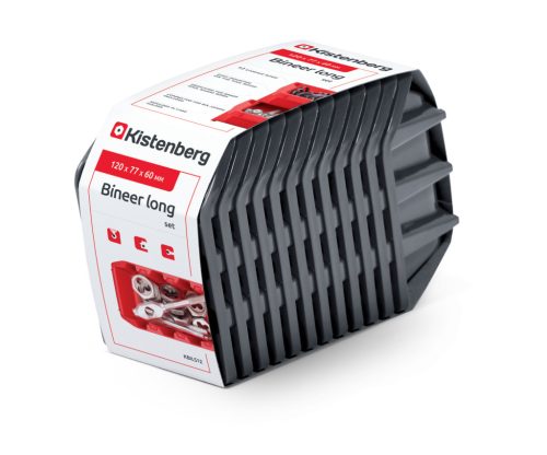 Kistenberg Bineer Long 12 Darabos Műhelyfiók Készlet Fekete