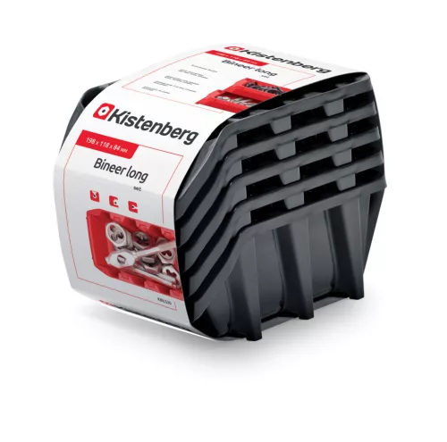 Kistenberg Bineer Long Műhelyfiók Készlet Fekete KBILS20