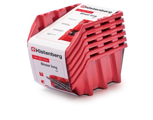 Kistenberg Bineer Long 25 Műhelytároló Készlet Piros