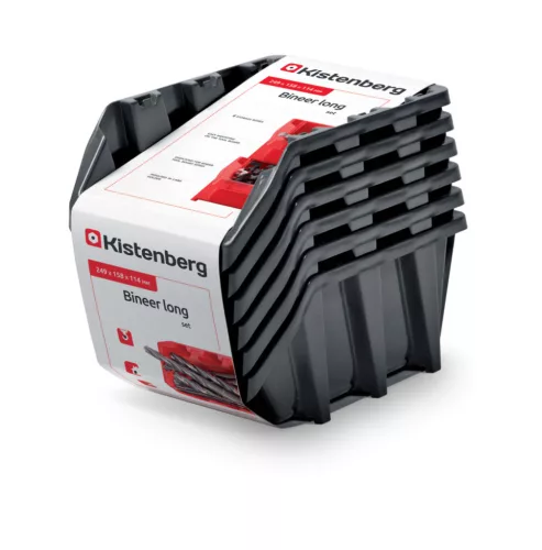 Kistenberg Bineer Long 25 Műhelytároló Készlet Fekete