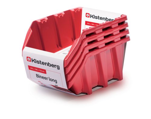 Kistenberg Bineer Long Műhelytároló Készlet Piros