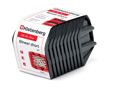 Kistenberg Bineer Short 12 Darabos Műhelyfiók Készlet - Fekete