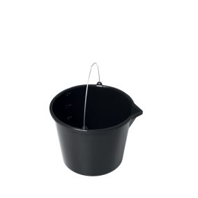 KBU12L Építőipari Vödör Kiöntővel Fekete 12L