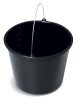 Professzionális Építőipari Vödör 16L Kiöntőcsőrrel Fekete