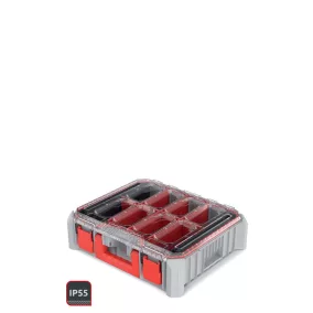   C Block Cool Grey 4C Bridge Szerszámrendező Szürke-Piros IP55