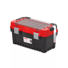   EVO 50 Professzionális Szerszámosláda Alumínium Fogantyúval Piros-Fekete