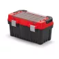  EVO 50 Professzionális Szerszámosláda Alumínium Fogantyúval Piros-Fekete