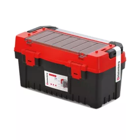   EVO 55 Professzionális Szerszámosláda Alumínium Fogantyúval Piros-Fekete
