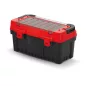   EVO 55 Professzionális Szerszámosláda Alumínium Fogantyúval Piros-Fekete