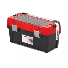   EVO 55 Professzionális Szerszámosláda Alumínium Fogantyúval Piros-Fekete