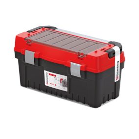   EVO 55 Professzionális Szerszámosláda Alumínium Fogantyúval Piros-Fekete