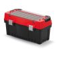   Kistenberg EVO 60 Professzionális Szerszámosláda Alumínium Fogantyúval Piros-Fekete