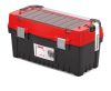 EVO 60 Professzionális Szerszámosláda Alumínium Fogantyúval Piros-Fekete
