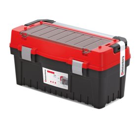   EVO 60 Professzionális Szerszámosláda Alumínium Fogantyúval Piros-Fekete