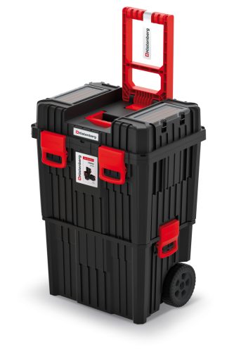 Dieterberg Heavy KHVW Mobil Szerszámosláda Fekete-Piros