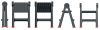 Titan Ladder KLD4565 Műhelylétra Fekete