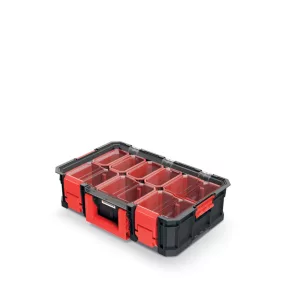 Modular Solution 15 Szerszámosláda Rendszerező 8 Kivehető Tárolóval Fekete-Piros