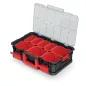 Modular Solution 15 Szerszámosláda Rendszerező 8 Kivehető Tárolóval Fekete-Piros