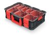 Modular Solution 15 Szerszámosláda Rendszerező 8 Kivehető Tárolóval Fekete-Piros