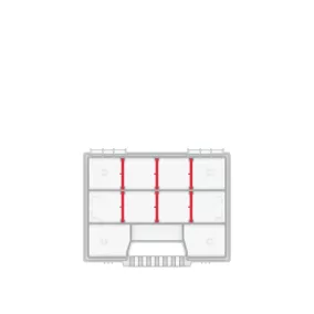 Nort 20 Átlátszó Szerszámrendező Doboz Kivehető Rekeszekkel