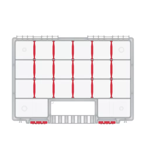 Nort 35 Átlátszó Szerszámrendező Tároló 15 Rekesszel