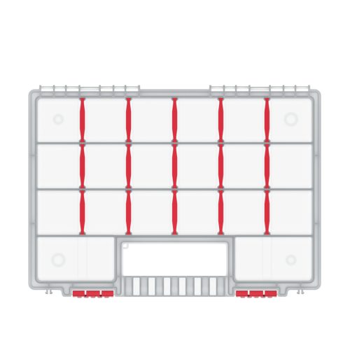 Nort 35 Átlátszó Szerszámrendező Tároló 15 Rekesszel