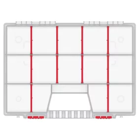 Nort 40 Átlátszó Szerszámrendező Tároló 10 Rekesszel