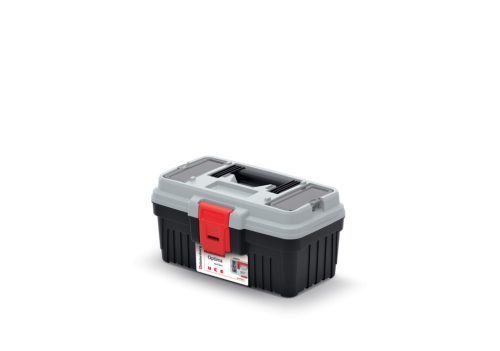 Optima 30 Szerszámosláda Polikarbonát Szürke-Fekete Dupla Rendszerezővel