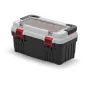   Optima 50 Professzionális Szerszámosláda Polikarbonát Szürke-Piros