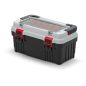   Optima 50 Professzionális Szerszámosláda Polikarbonát Szürke-Piros