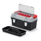   Optima 50 Professzionális Szerszámosláda Szürke-Fekete Alumínium Fogantyúval