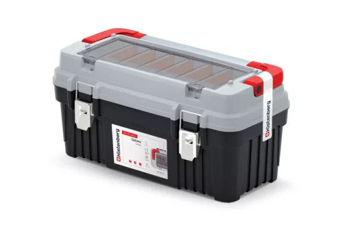 Optima 55 Professzionális Szerszámosláda Szürke-Fekete Alumínium Fogantyúval